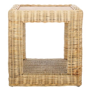 Castriel Wicker Accent Table in Natural / Natural For Sale