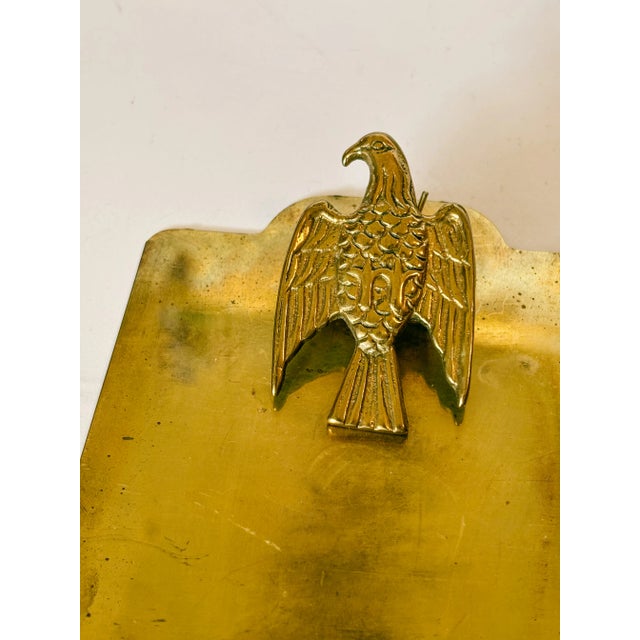Mid Century Brass Eagle Mini Clipboard For Sale - Image 10 of 12