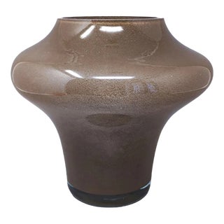 Beige Vase in Murano Glass by Dogi, Italy, 1970s For Sale