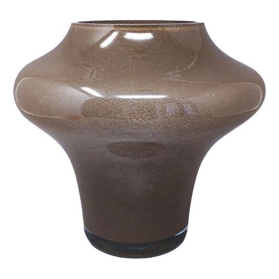 Beige Vase in Murano Glass by Dogi, Italy, 1970s For Sale