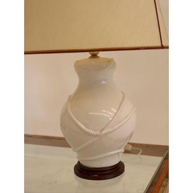 1980s Ceramic Lamps with Naval Design, 1980s, Set of 2 For Sale - Image 5 of 8
