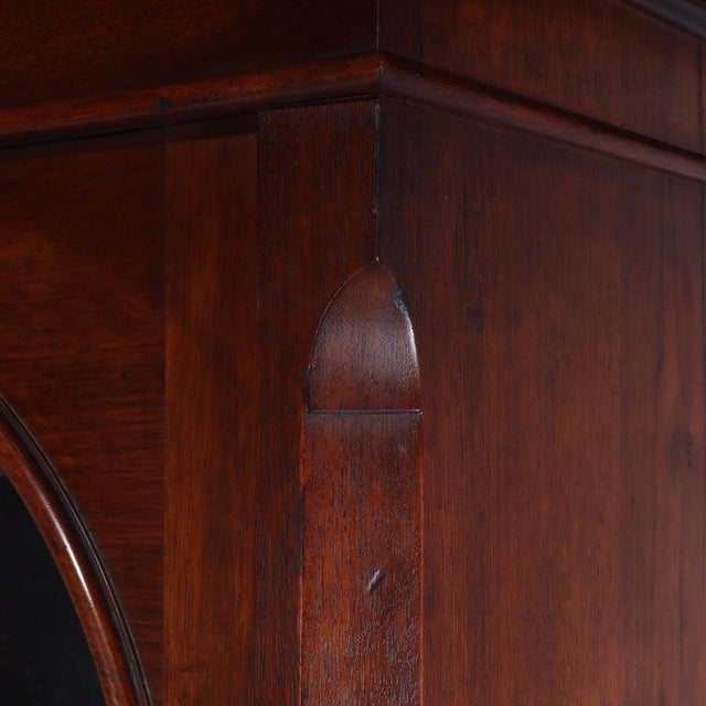 Wood Oversized Antique Victorian 2-Door 2-Drawer Walnut Bookcase C1890 For Sale - Image 7 of 18