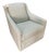 C. R. Laine Kendrick Swivel Chair in Thibaut Everly Spa Blue For Sale