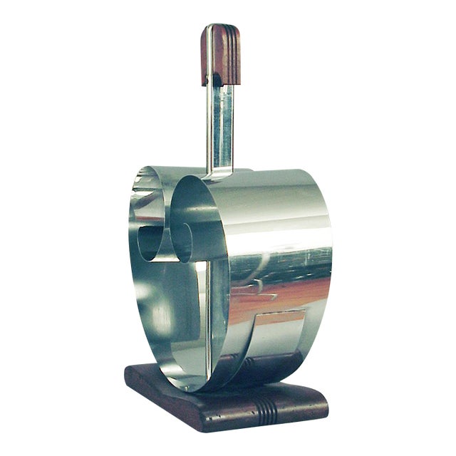 1920s Art Deco Magazine Holder by the Famous Designer F. Farr; A Revere Product For Sale