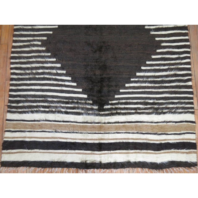Zabihi Collectio nSirt Vintage Turkish Mohair Rug For Sale - Image 16 of 18