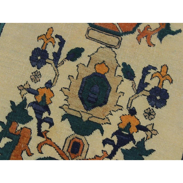 1980s 1980s Rustic 1990s Vintage Rust Hand-Knotted Wool Rug - 2′8″ × 10′4″ For Sale - Image 5 of 8