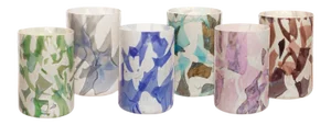 Stories of Italy Nougat Tumblers - Borealis, Set of 6