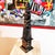Mid-Century Modern Large Hand-Carved Obelisk in Black Marble of Portoro with Gold Color Veins, Italy, 1970s For Sale - Image 3 of 9
