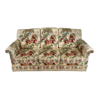 Vintage Medallion Three-Seater Sofa For Sale