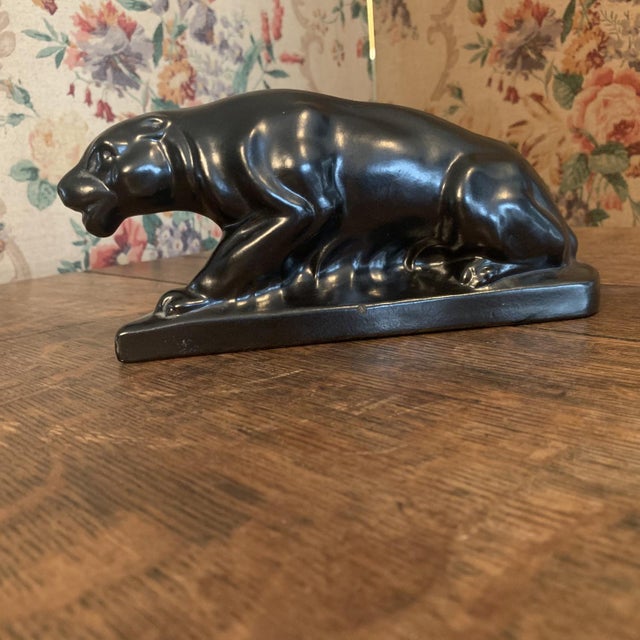 Earthenware Panther from Dubois, 1920s For Sale - Image 10 of 13
