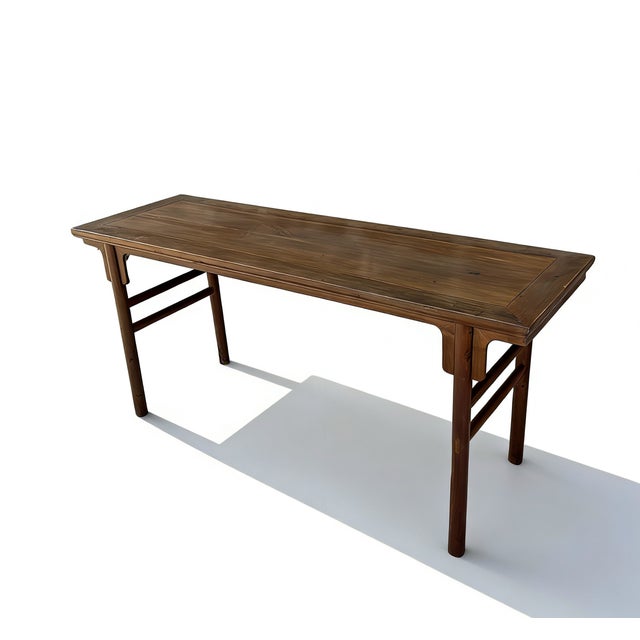 This painting table features a long, flush-panel top with a clean, linear profile. Built with traditional mortise and...