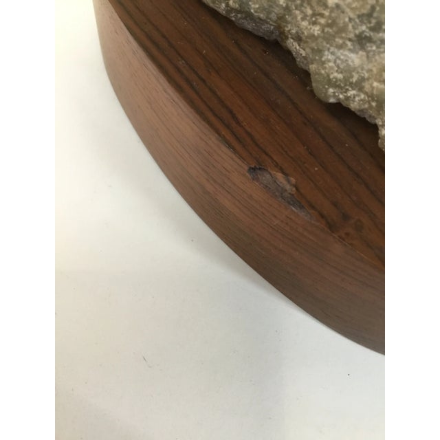 Greige Midcentury Carved Stone Sculpture of Two Embracing Figures For Sale - Image 8 of 9