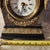 1970s Neoclassical Empire Revival Rose Breccia Marble & Gilt Metal Mantel Clock For Sale - Image 11 of 17