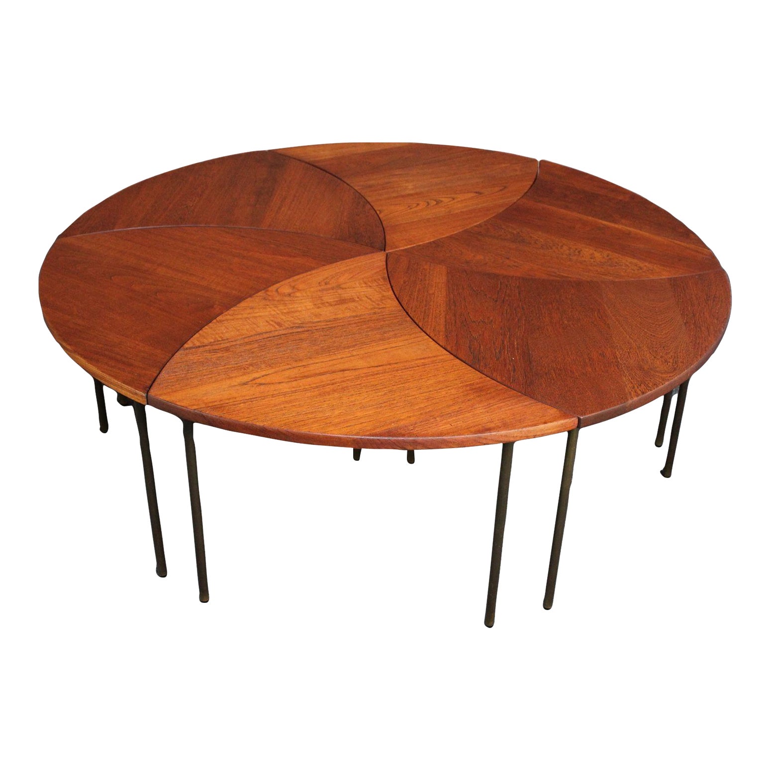 Danish Teak and Brass 
