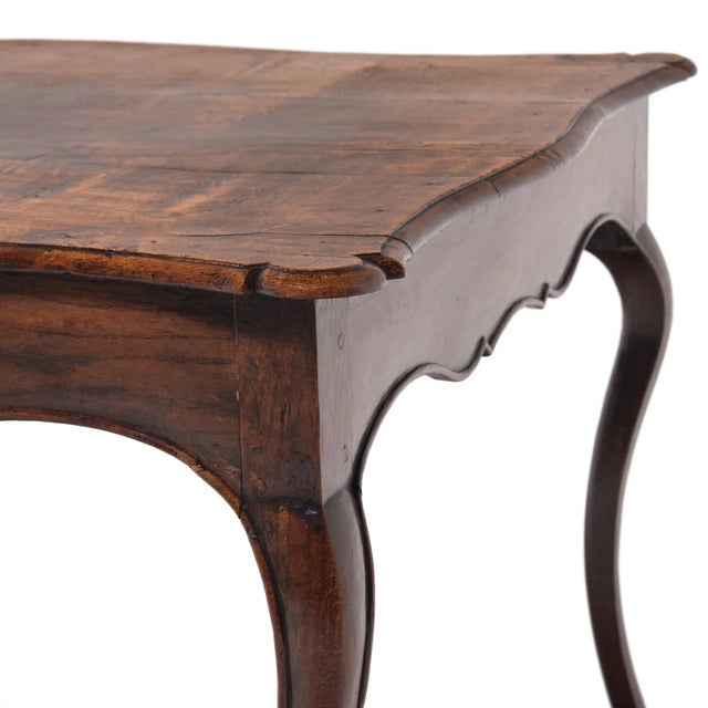 Brown French Console Table with Cabriole Legs, Circa 1900 For Sale - Image 8 of 8