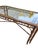 Petite Thomasville Vintage Faux Bamboo Glass Top Dining Table Hollywood Regency For Sale - Image 16 of 18