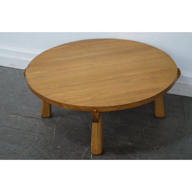 Brandt Ranch Oak Round Coffee Table Chairish