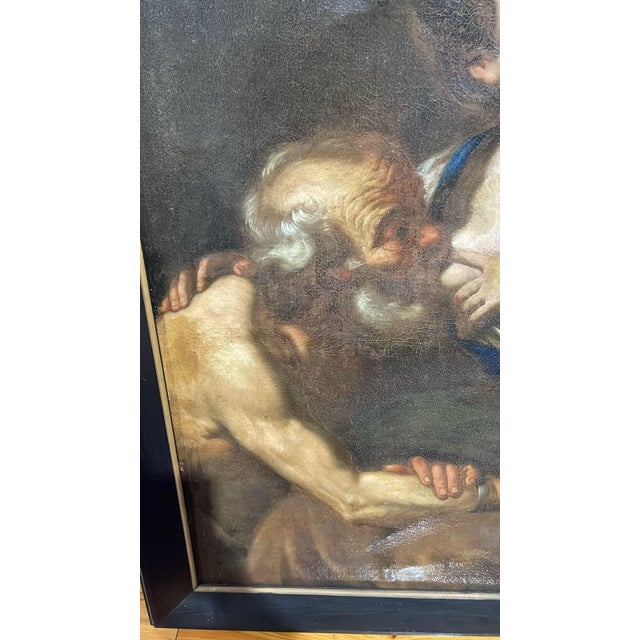 Brown Circle of Johann Carl Loth, Caritas Romana, 17th Century, Oil Painting on Canvas For Sale - Image 8 of 16