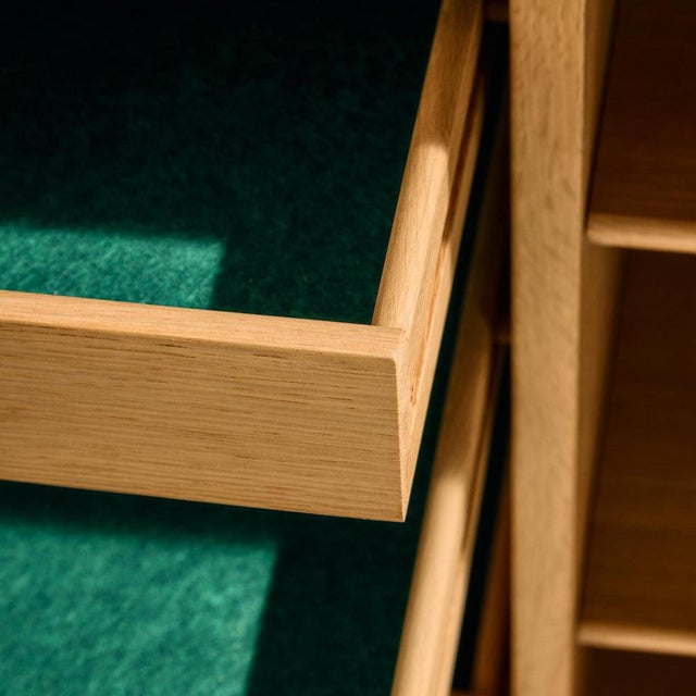 Wood Oak Model 21 Sideboard by Gunni Omann for Omann Jun Møbelfabrik, 1960s For Sale - Image 7 of 17