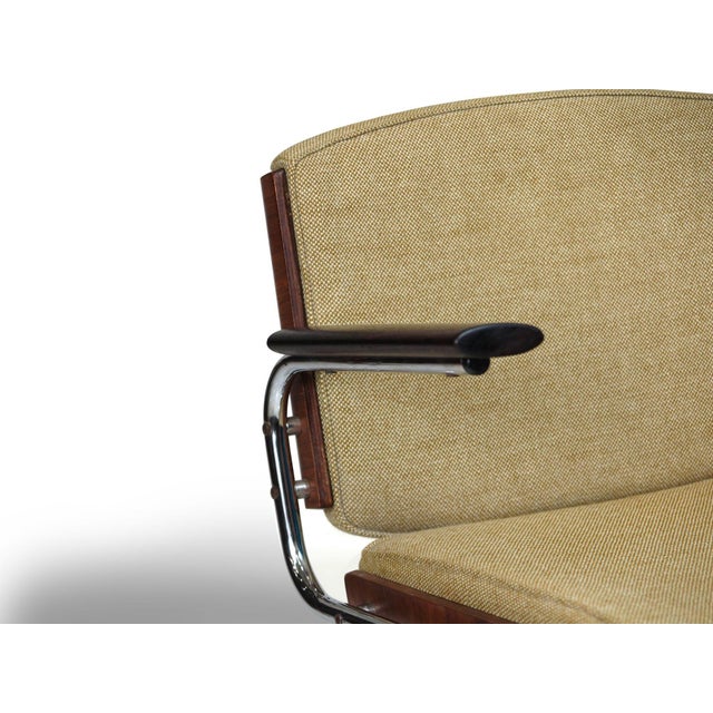 Mid 20th Century Pair of Mid-Century Danish Office Desk Chairs in Rosewood, Chrome With Adjustable Height For Sale - Image 5 of 10