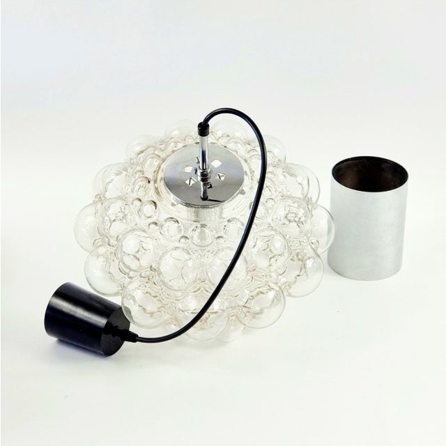 Metal Large Mid-Century Bubble Glass Pendant Light by Helena Tynell for Limburg, Germany, 1960s/1970s For Sale - Image 7 of 9