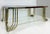 Bianci Firenze 1970s Italian Brass and Chrome Coffee Table With Glass Top For Sale - Image 4 of 6