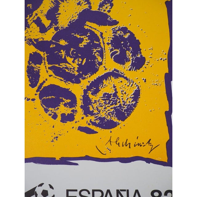 Pierre Alechinsky (1927) World Cup: Alicante Original color lithograph poster Signed in the plate On poster paper, 60 x 95...