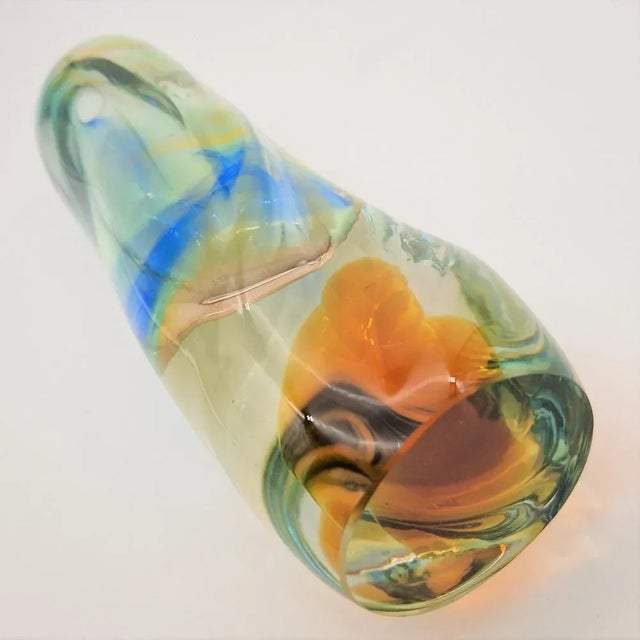 Vintage Glass Vase by Josef Rozinek for Borske Glas, 1960s, in Flawless conditions. Designed 1960 to 1969 I have official...