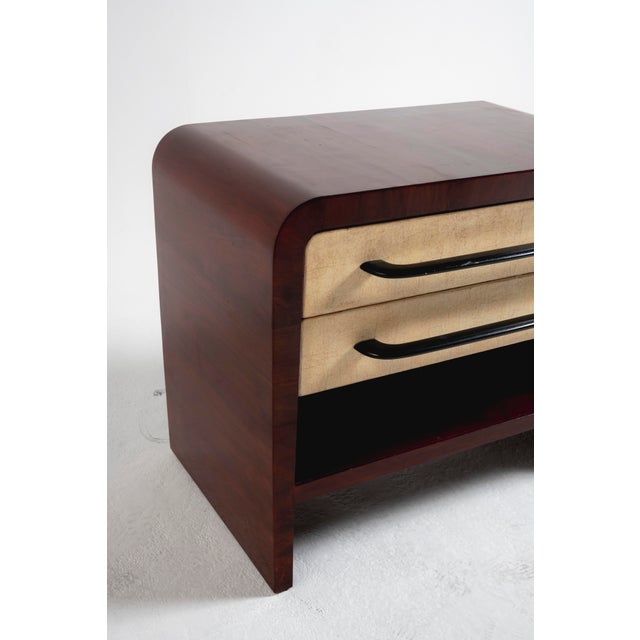 Pair of Italian Art Deco 1940s Nightstands For Sale - Image 4 of 7