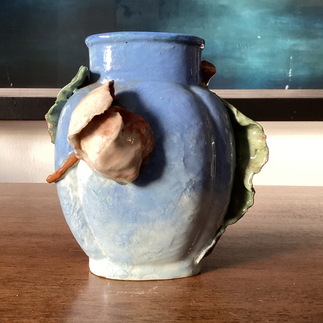 Antique French Barbotine Art Pottery Vase – Edouard Gilles For Sale - Image 4 of 7