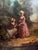 This listing is for a 19th century French oil on canvas painting. This Victorian era painting depicts a lady and her maid...