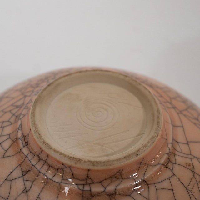 Andrew McCorkindale Raku Crackle Glaze Lidded Vessel For Sale In New York - Image 6 of 6