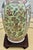 Vtg. Figural Raised Painted Chinese Vase W/Rosewood Stand For Sale - Image 15 of 15