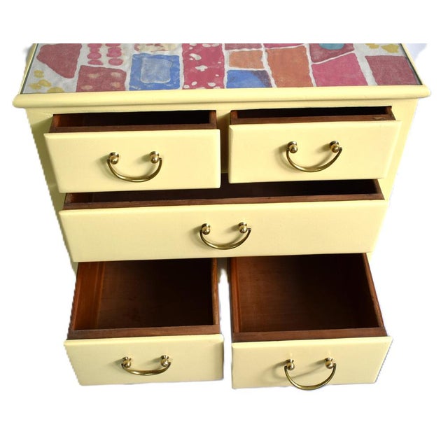 Small Vintage Chest of Drawers on Wheels by Josef Frank for Home & Garden, 1920s For Sale - Image 6 of 16