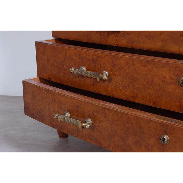 Large Liberty Dresser with Drawers and Mirror with Gilt Frame, 1940s For Sale - Image 9 of 18