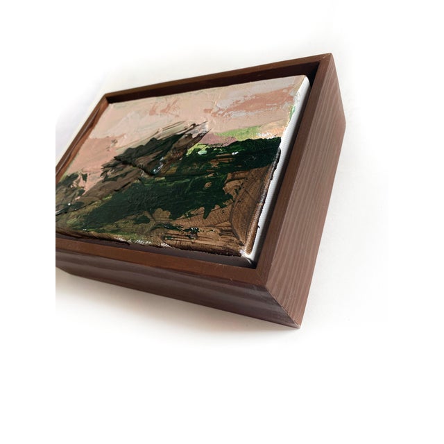 "Fields" Set of 2 Framed Mini Paintings by Jessalin Beutler For Sale - Image 4 of 7