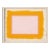 Marigold Yellow & Pink Abstract Minimalist Art Print, 24 X 30 Print in Wood Frame For Sale