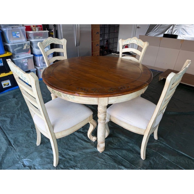 Late 20th Century Vintage Italian Mid-Century Dining Table With 6 Chairs For Sale - Image 5 of 18