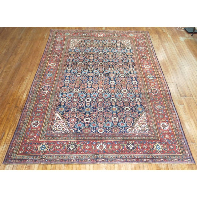Antique Persian Mahal Rug - 9'4" x 13'10" For Sale In New York - Image 6 of 6