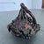 Japanese Antique Japanese Woven Bamboo Ikebana Basket With Grapevine Applique For Sale - Image 3 of 9