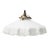 Metal French White Opaline Glass Pendant Lamp For Sale - Image 7 of 7