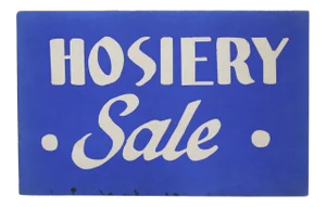 1940s Hosiery Sale Sign