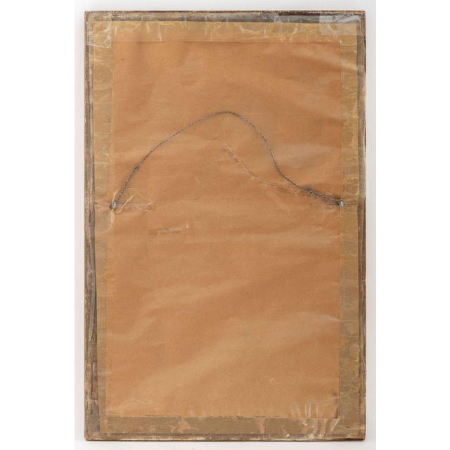 Late 20th Century Modern Rectangular Giltwood Framed Mirror For Sale - Image 5 of 5
