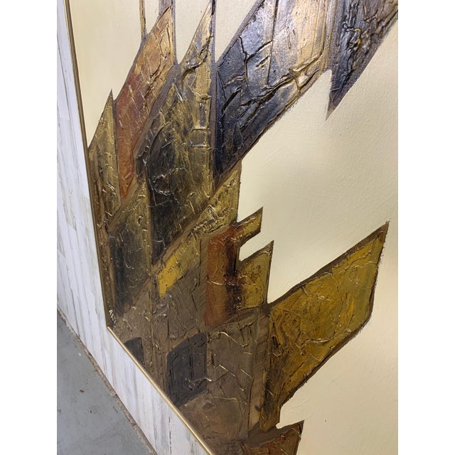 Vintage Brutal Skyline Painting on Canvas Chairish