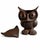1960s Vintage Mid-Century Japanese Hand-Cast Iron Owl Oversized Candle Lantern/Incense Burner For Sale - Image 5 of 6