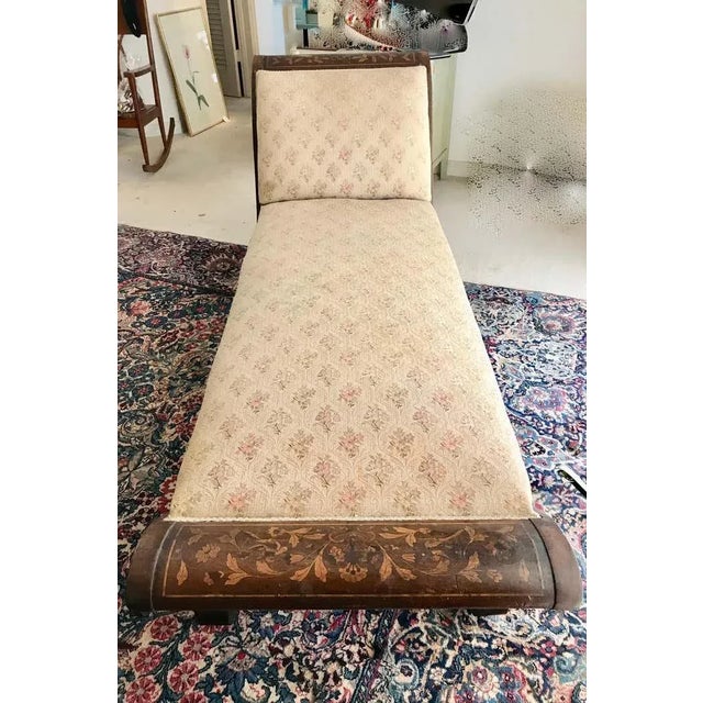 Traditional 19th Century Dutch Marquetry Recamier For Sale - Image 3 of 12