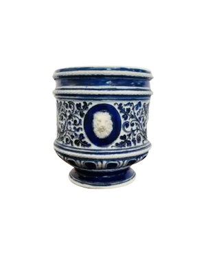 German Victorian Salt Glazed Planter, 1880s