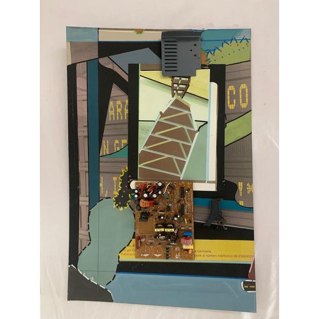 Renato Volpini, Composition with Circuit Boards, 1970s, Mixed Media For Sale - Image 6 of 6