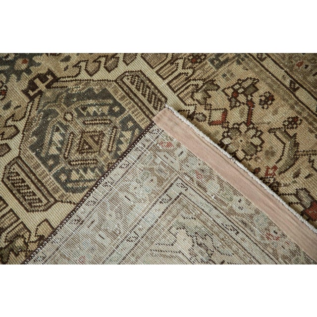 Sand Vintage Distressed Karaja Rug Runner - 3'5" X 10'6" For Sale - Image 8 of 8