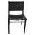Andrianna Shamaris Modern Chair Series Double-Backed Leather Woven Chair For Sale - Image 15 of 18